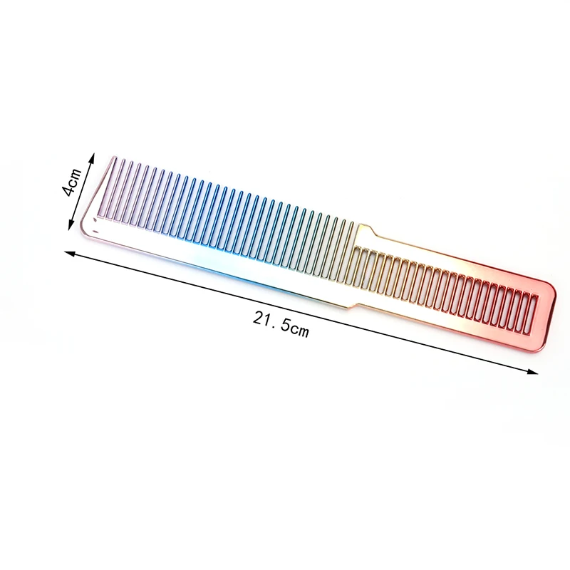 

Electroplating Haircut Hairdresser Comb Colorful Rainbow Comb Portable Combs Hair Salon Combs Brushes Barber Hairdressing Tool