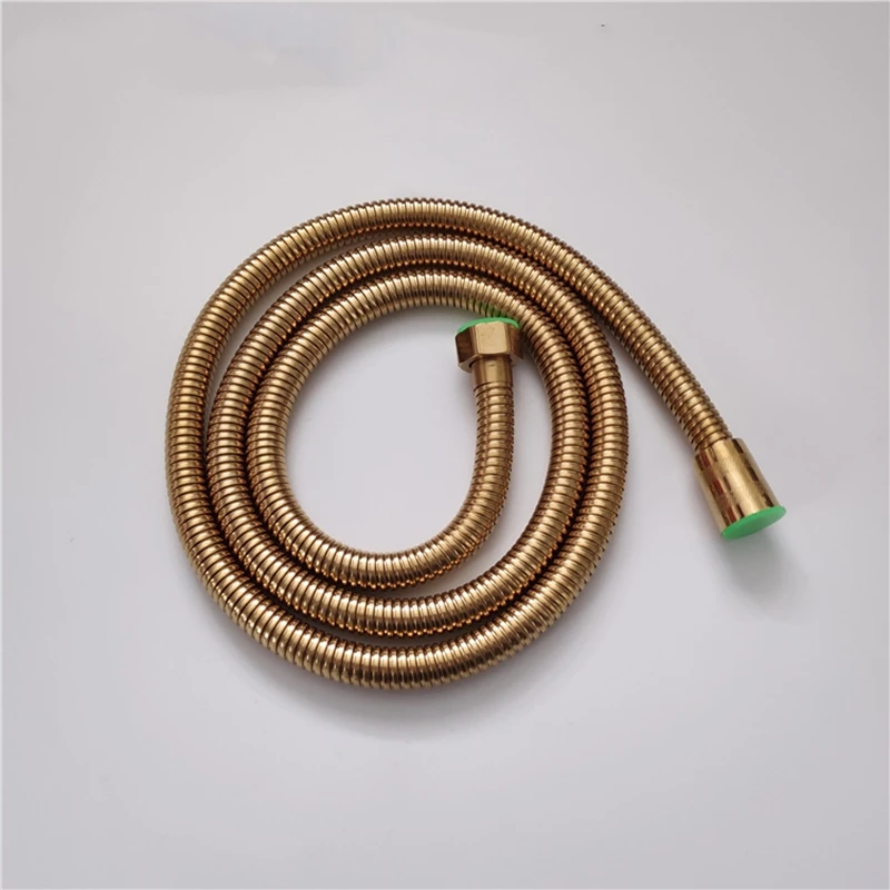 

Шланг для душа из нержавеющей стали 304, 1,5 м, черный/розовое золото/Античный, смеситель, гибкий толстый силиконовый шланг