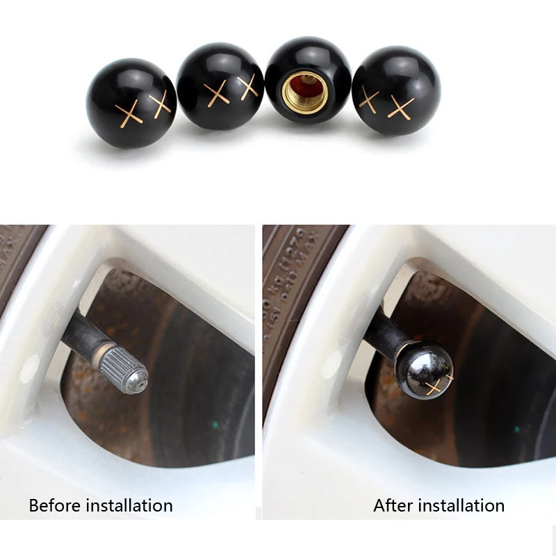 

Колпачки для воздушных клапанов колесных шин, 4 шт., пылезащитные шарики, простые головки, для автомобиля, грузовика, велосипеда, квадроцикла...