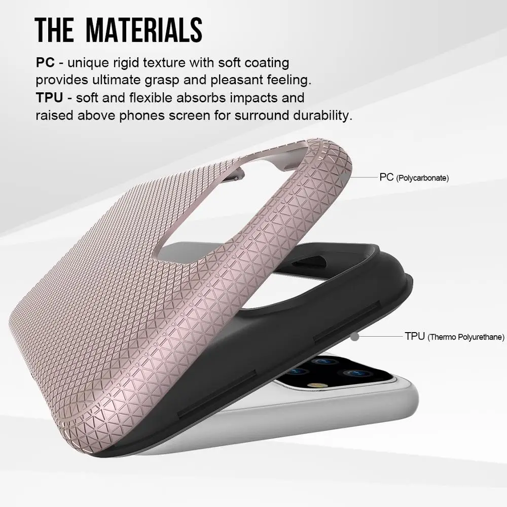 Hanven triangle Case series чехол для телефона iPhone 11 Pro 2019 5 8 дюймов TPU + PC розовое