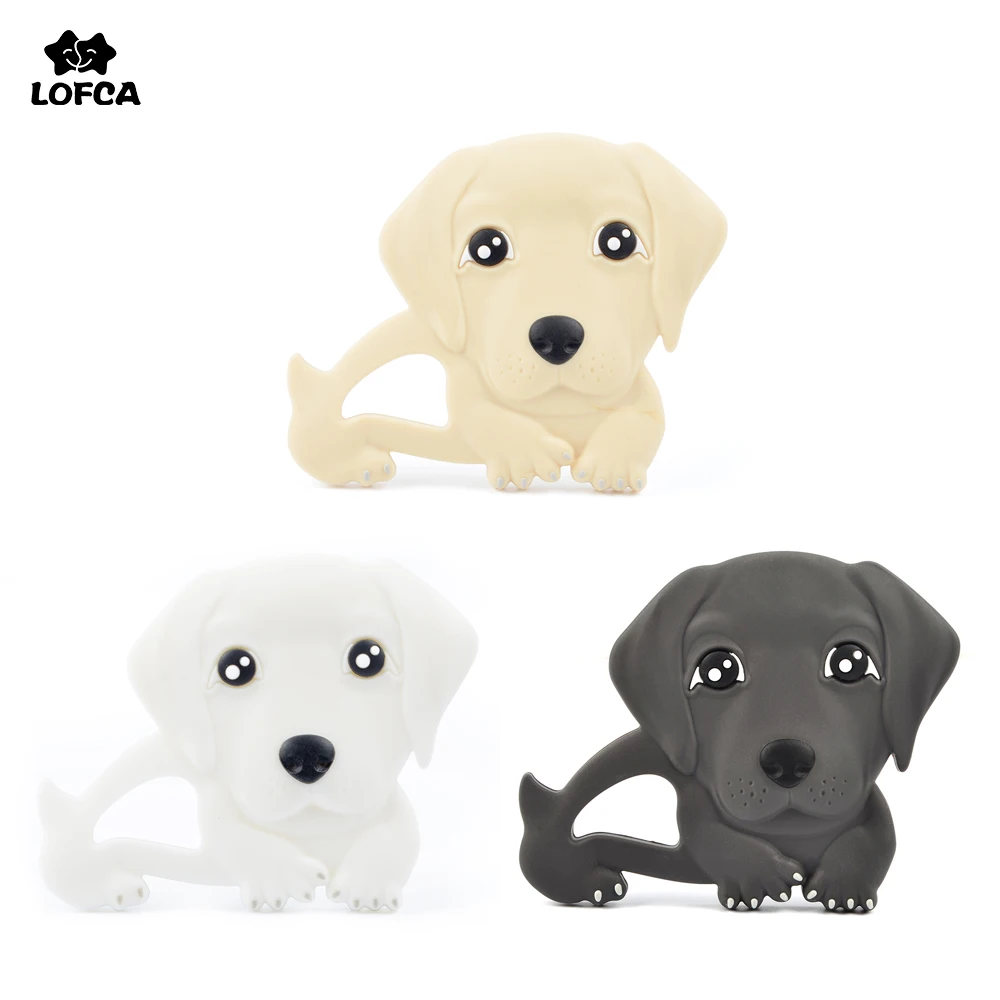 Силиконовый прорезыватель для зубов LOFCA лабрадор детская игрушка без