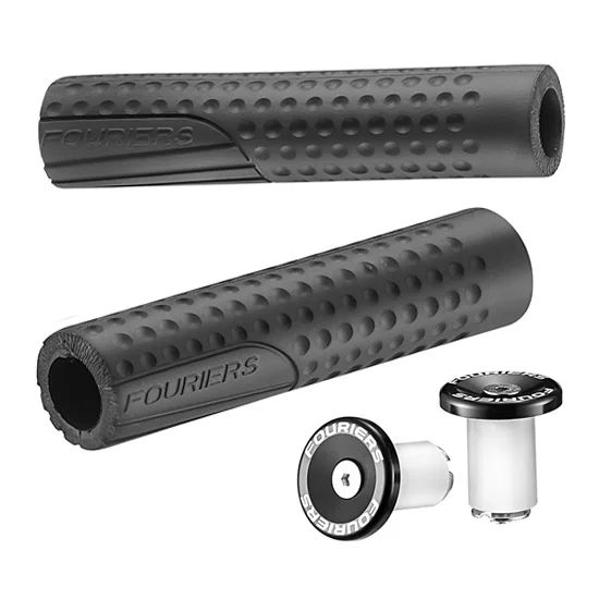 Black Fouriers GP-S001 MTB горный велосипед велосипедный велосипед силиконовая резина поролоновая ручка с ЧПУ - Цвет: Black