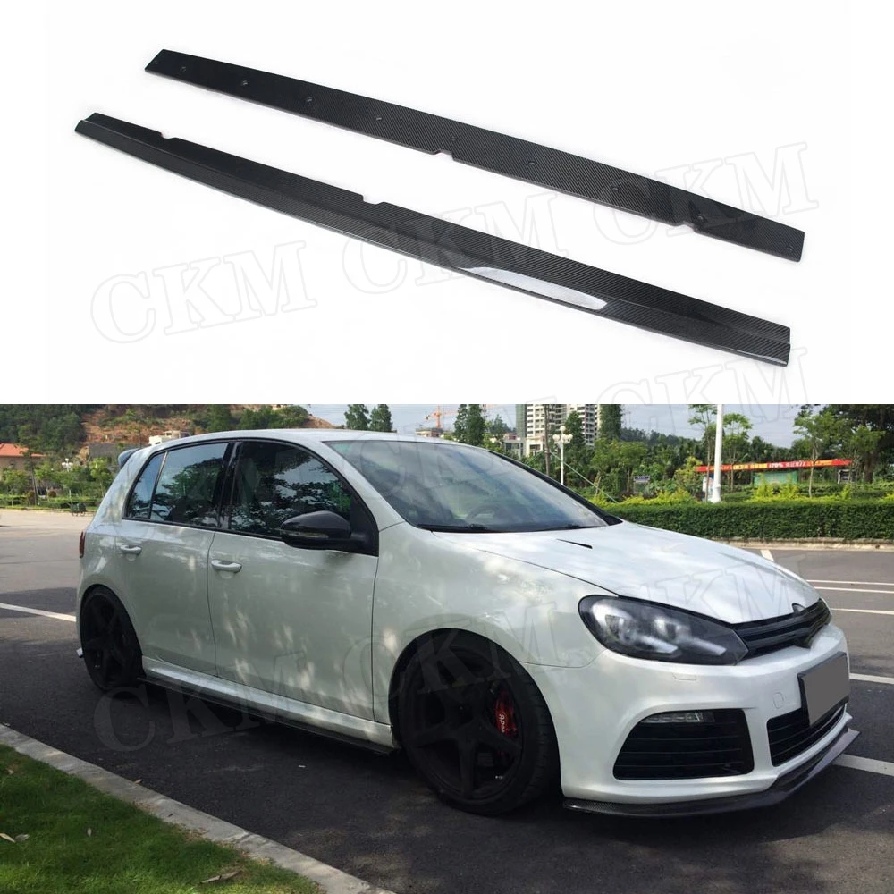 Карбоновое волокно/FRP задний диффузор для губ спойлер Volkswagen VW Golf 6 VII MK6 R20 2010-2013 E