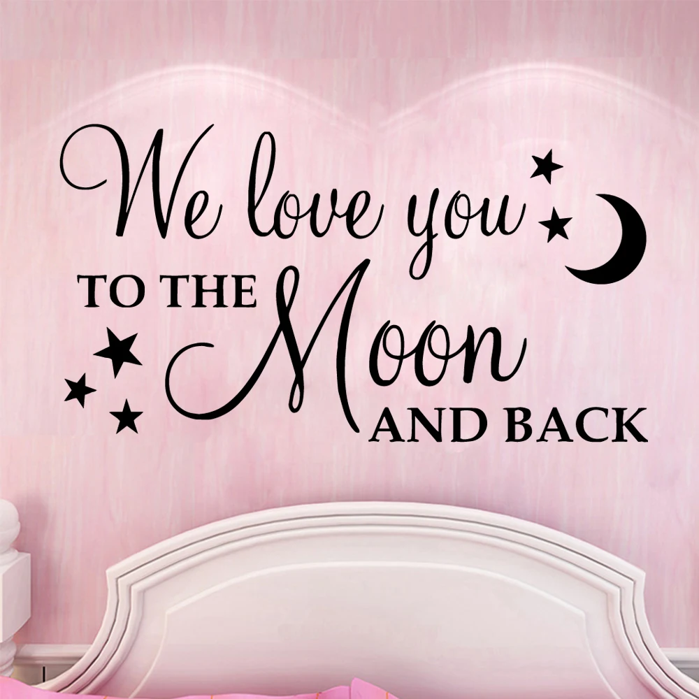 

Free Shipping Quote Star Moon Wall Art Stickers Modern Fashion Wallsticker For Living Room Wallstickers Muraux Wallpaper