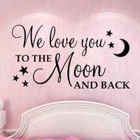 free shipping quote star moon wall art stickers modern fashion wallsticker for living room wallstickers muraux wallpaper