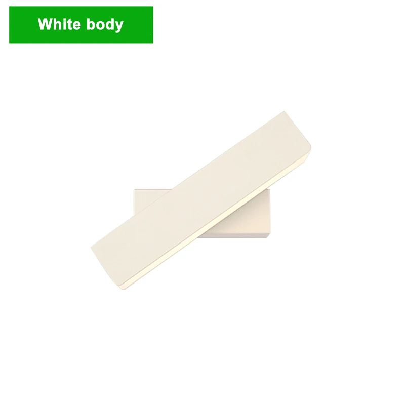 White body Деревянные современные светодиодные Настенные светильники, прикроватные настенные лампы, настенные бра, черная спальня, Скандинавская рулевая головка 110-220 В для гостиной ZBD0027 - Цвет абажура: White body