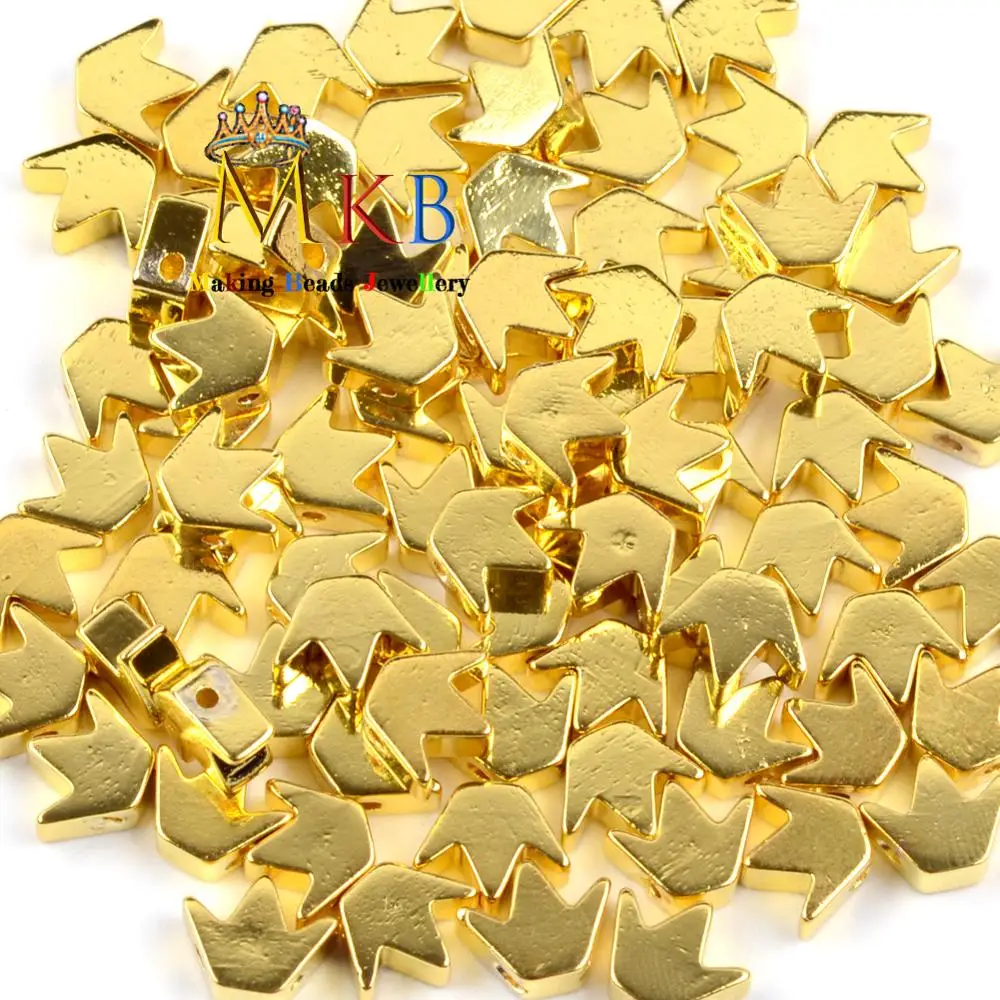 Бусины из натурального камня позолоченные гематит корона свободные бусины для