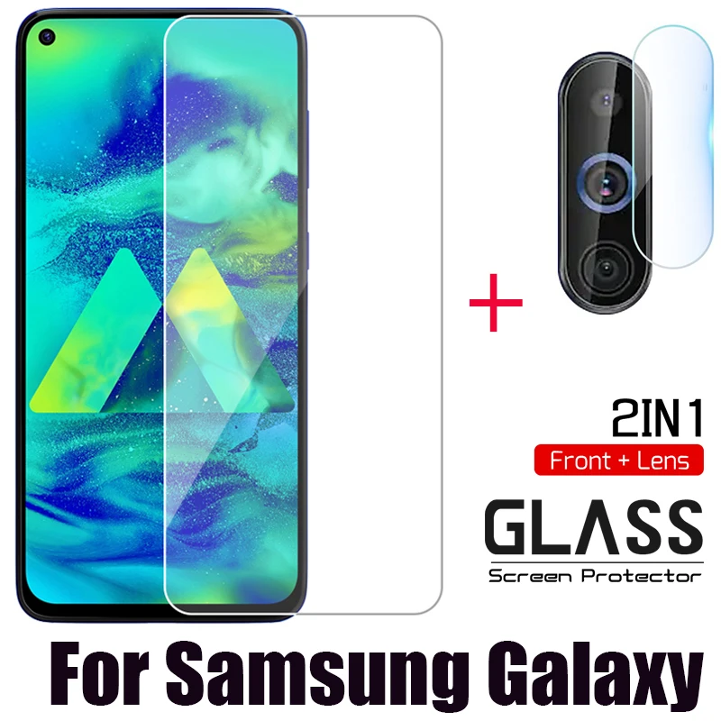 2 в 1 Защитная пленка для Samsung Galaxy M40 31 30 20 10 S10E len A7 750 A9 S 6 Star Lite Plus 2018 стекло|Бамперы| |