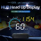 Автомобильный OBD2 HUD OBD головой вверх Дисплей превышение скорости Предупреждение Системы проекционный Спидометр лобовое стекло авто электронный будильник Системы M12