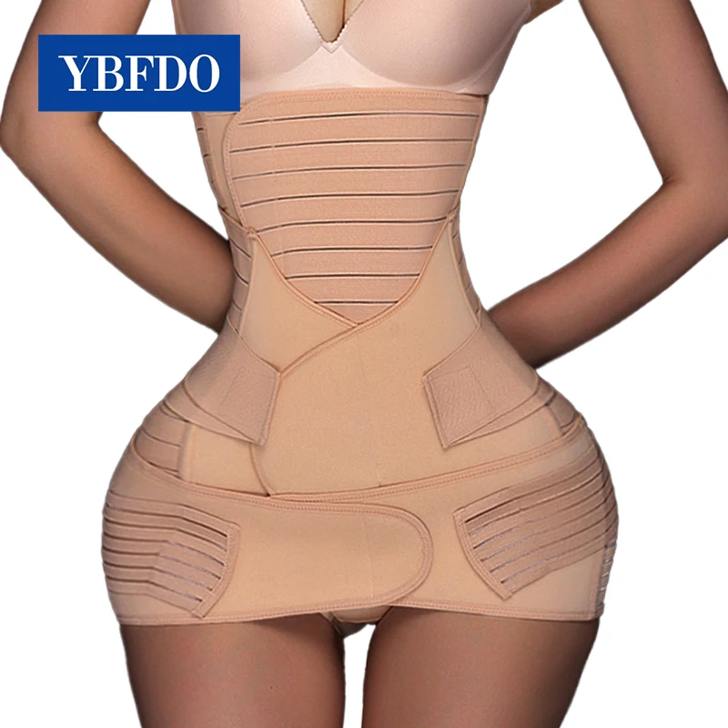 

Тренировочный корсет YBFDO 3 в 1 для талии и живота, пояс для похудения, регулируемый триммер, пояс для таза, таза, послеродовой Корректор тела д...