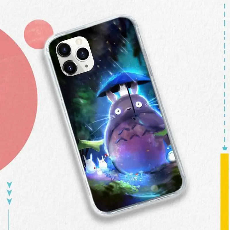 

Studio Ghibli Totoro anime manga Phone Case for iPhone 11 12 mini pro XS MAX 8 7 6 6S Plus X 5S SE 2020 XR