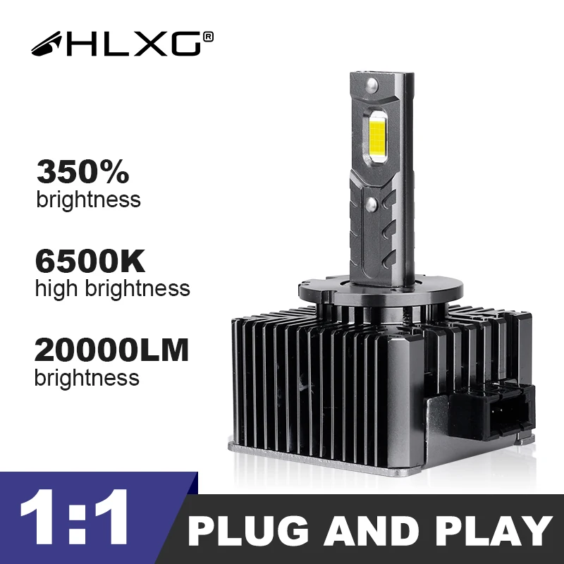 HLXG D1S D1R светодиодный D5S D3S D3R D4S lampara лампы D4R D8S D2S D2R головной светильник 12V 90W 20000LM 6000K