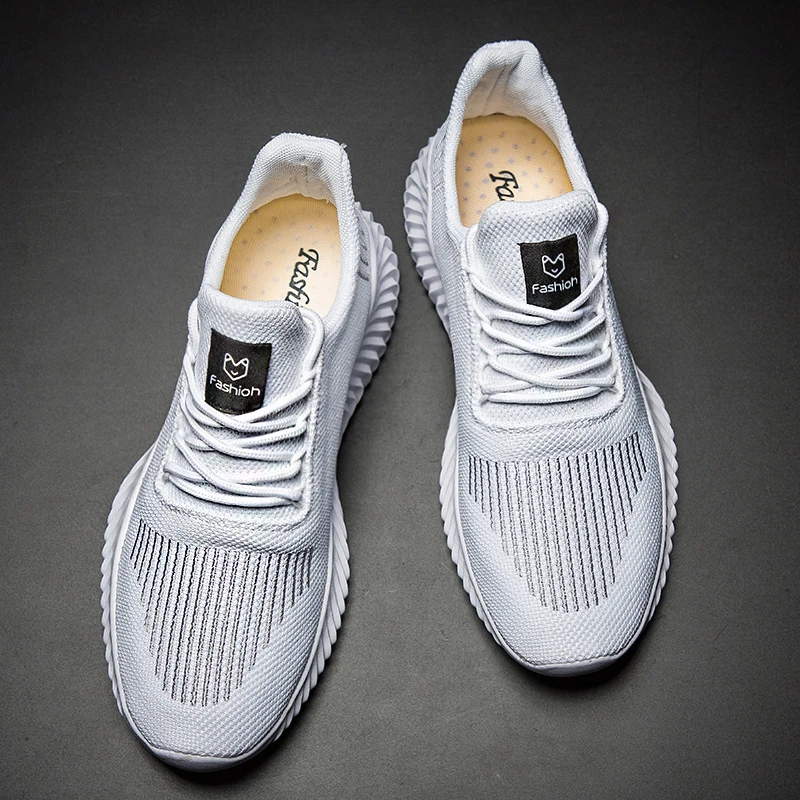

Men Shoes 2021 Breathable White Trendy Sneakers Men Original Casual Light Walking Big Size Man Tennis Shoe Zapatillas Hombre
