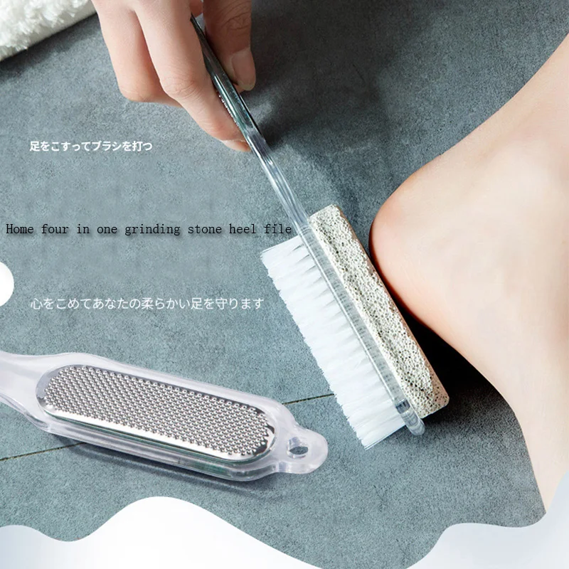 

Thours Double Side Foot Brush Scrubber Feet Massage Pedicure Scrub Brushes Exfoliating Spa Shower Remove Dead Skin Foot CareTool