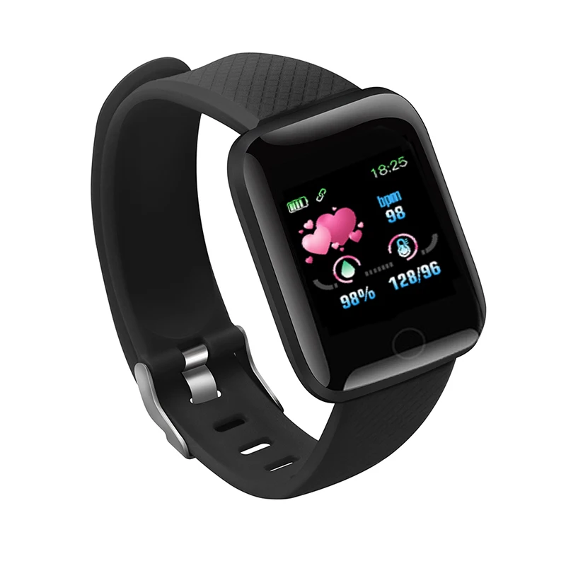 Умные часы 116 Plus фитнес браслет артериальное давление пульсометр Android шагомер D13