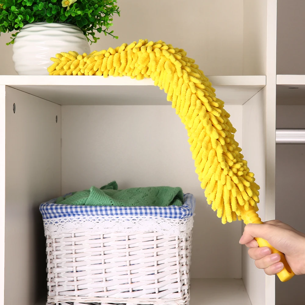 Шениль из микрофибры ручка для очистки пыли гибкая моющаяся мебель потолочных