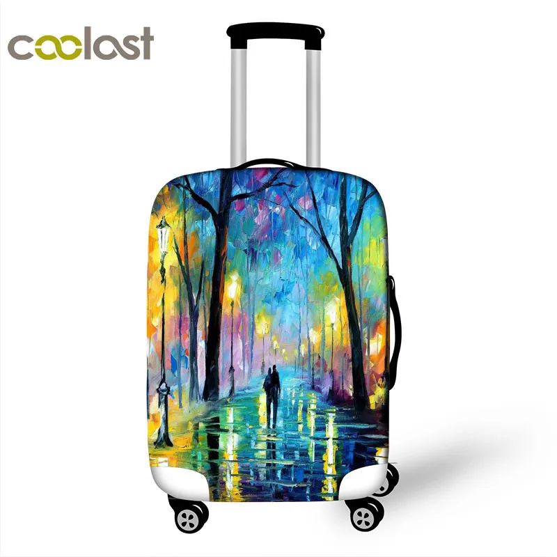 3D картина маслом багаж для путешествий Защитные чехлы женщин и мужчин