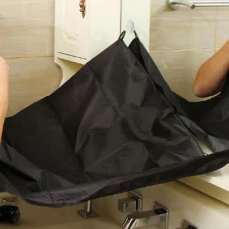 

Unisex Face Hair Beard Shave Haircut Apron with Suction Cup Reusable Waterproof Haircut Cloth Hairdressing Cape Cover Cloth