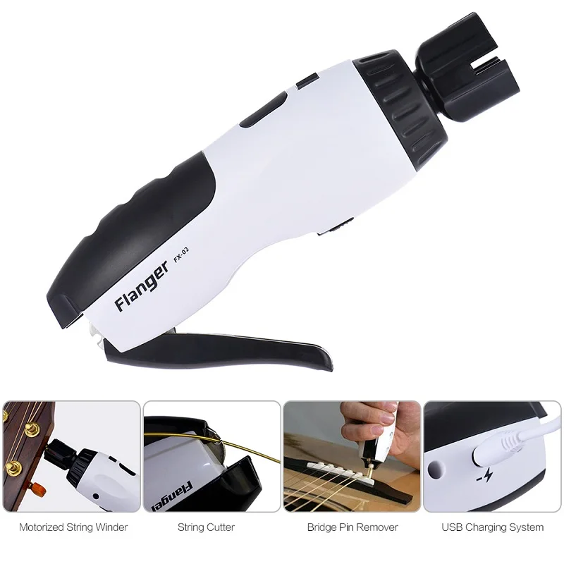 FX-02 Guitar String Winder Electric Cutter And Bridge Pin Puller For Acoustic Ukulele Bass Tool | Спорт и развлечения