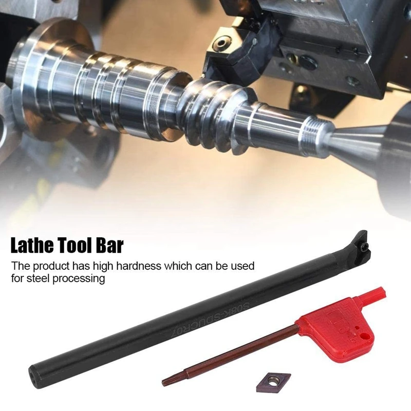 Lathe Tool Holder Set S08K-SDUCR07 DCMT0702 Blade Insert Boring Bar for Semi-Finishing Finishing Promotion | Инструменты