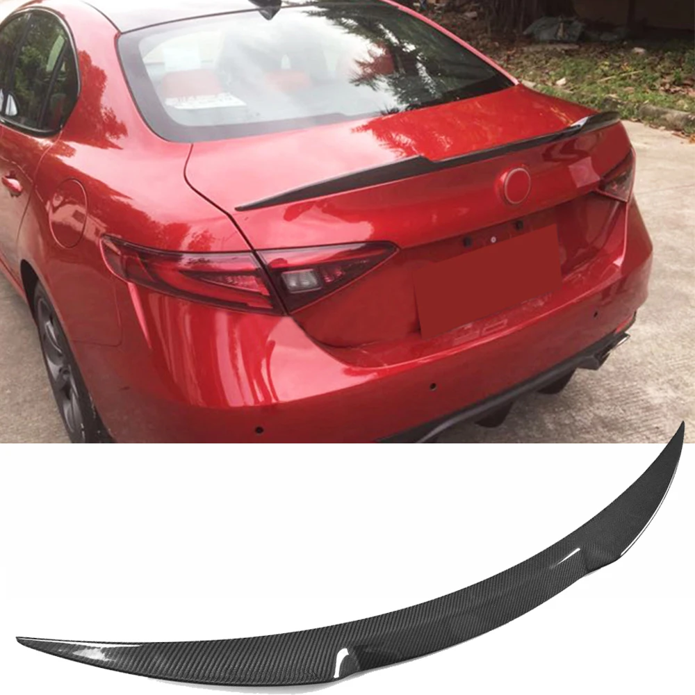 Задний спойлер для багажника крыло Alfa Romeo Giulia Sedan 4 Door 2015-2017 задний из углеродного