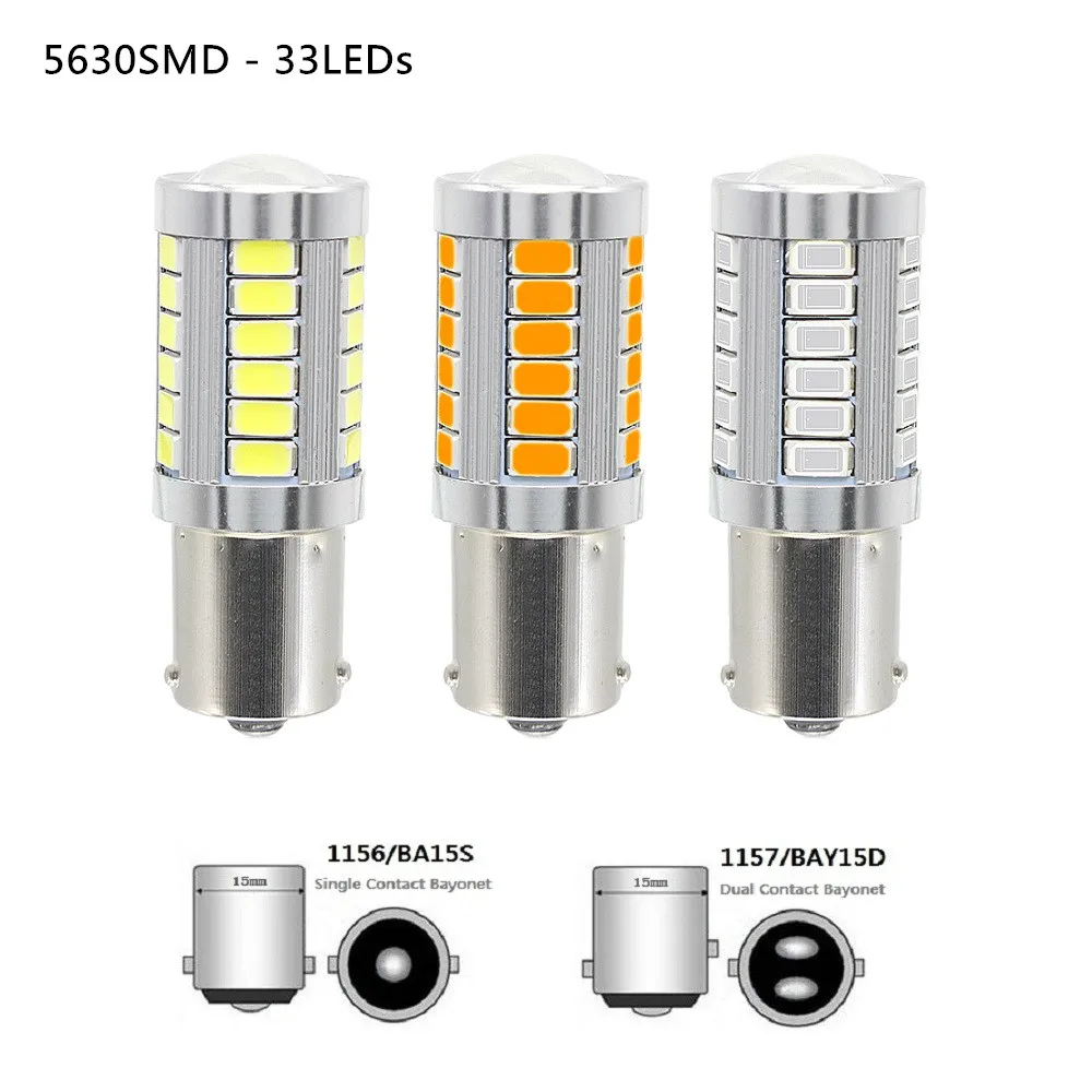 1 шт. P21W 1156 BA15S 1157 BAY15D CANBUS светодиодный автомобильный светильник 3030 SMD Автомобильная резервная лампа заднего хода стоп-сигнал DRL противотуманная фара