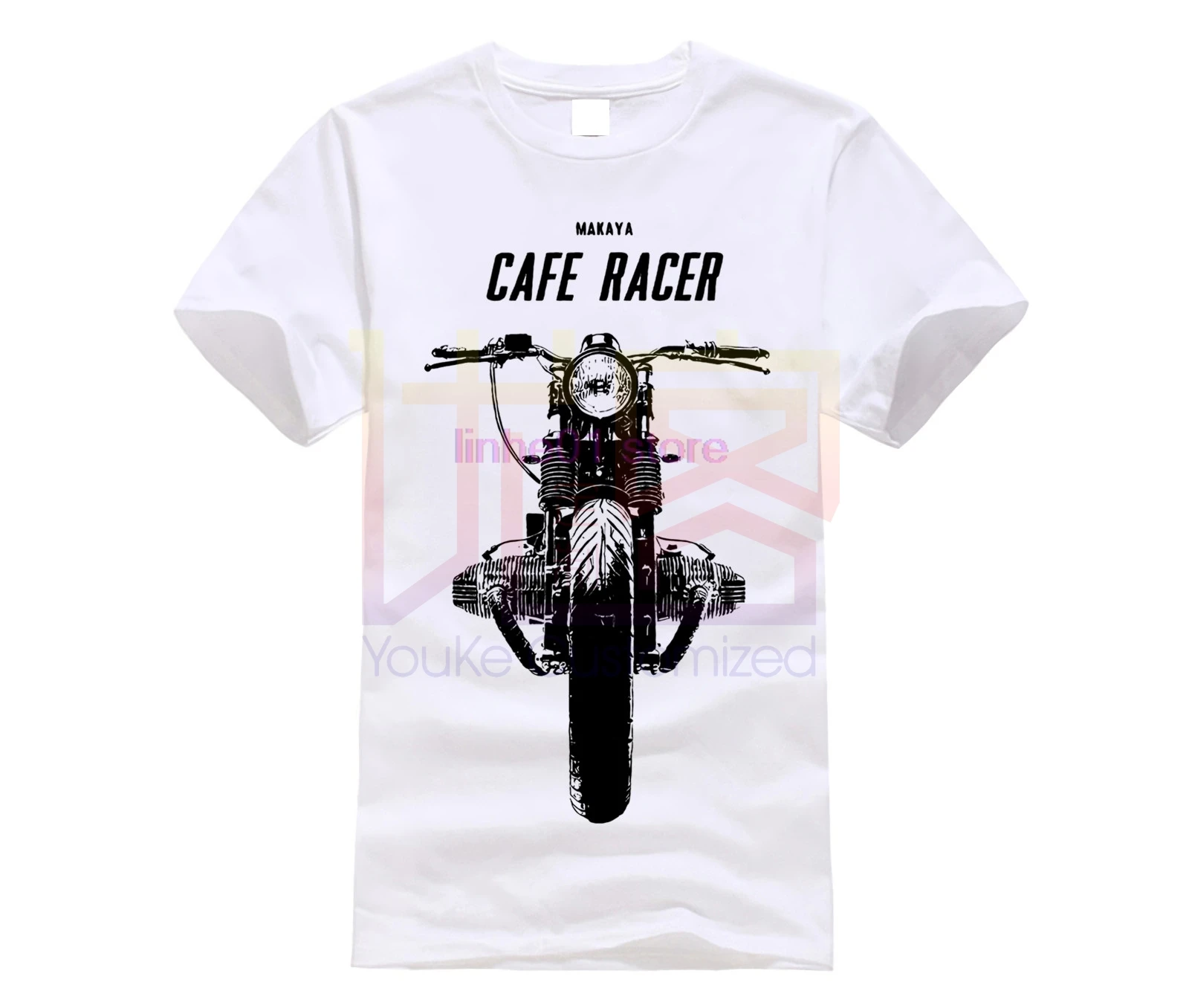 Мужская рубашка Cafe футболка с рисунком гонщик Boxer Twin Motorrad для езды на мотоцикле и