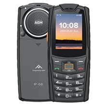 AGM M6 GSM Phone 2.4 Inch 4G Mobile IP68 Push-Button Cellphones Keypad Phone Speaker 2500mAh Rugged Phone Feature Phone