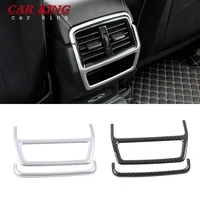 for skoda kodiaq karoq gt rear air outlet cover interior mouldings armrest conditioning vent abs sticker frame accessories 2pcs