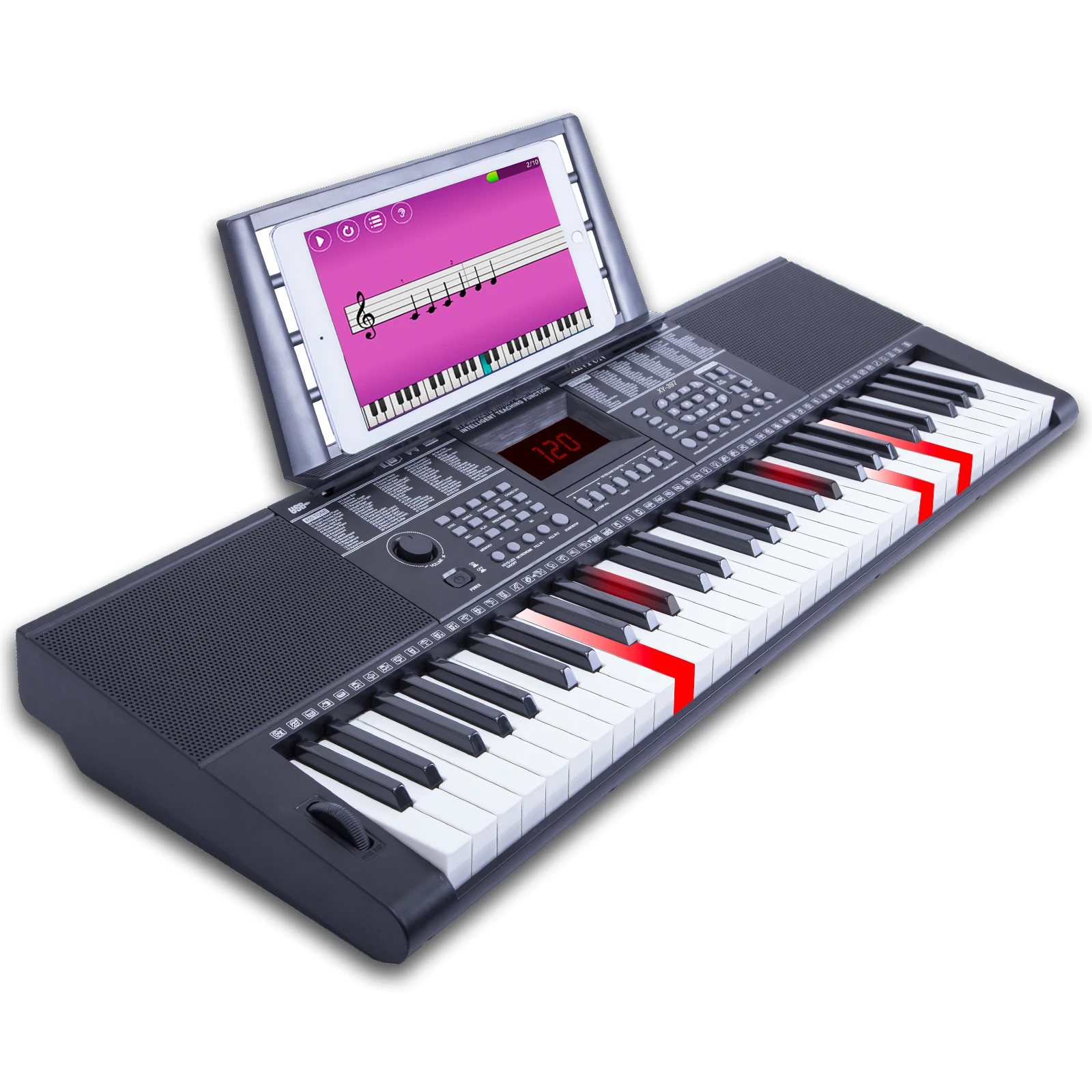 Профессиональная цифровая электронная клавиатура пианино 61 клавиша Midi Usb