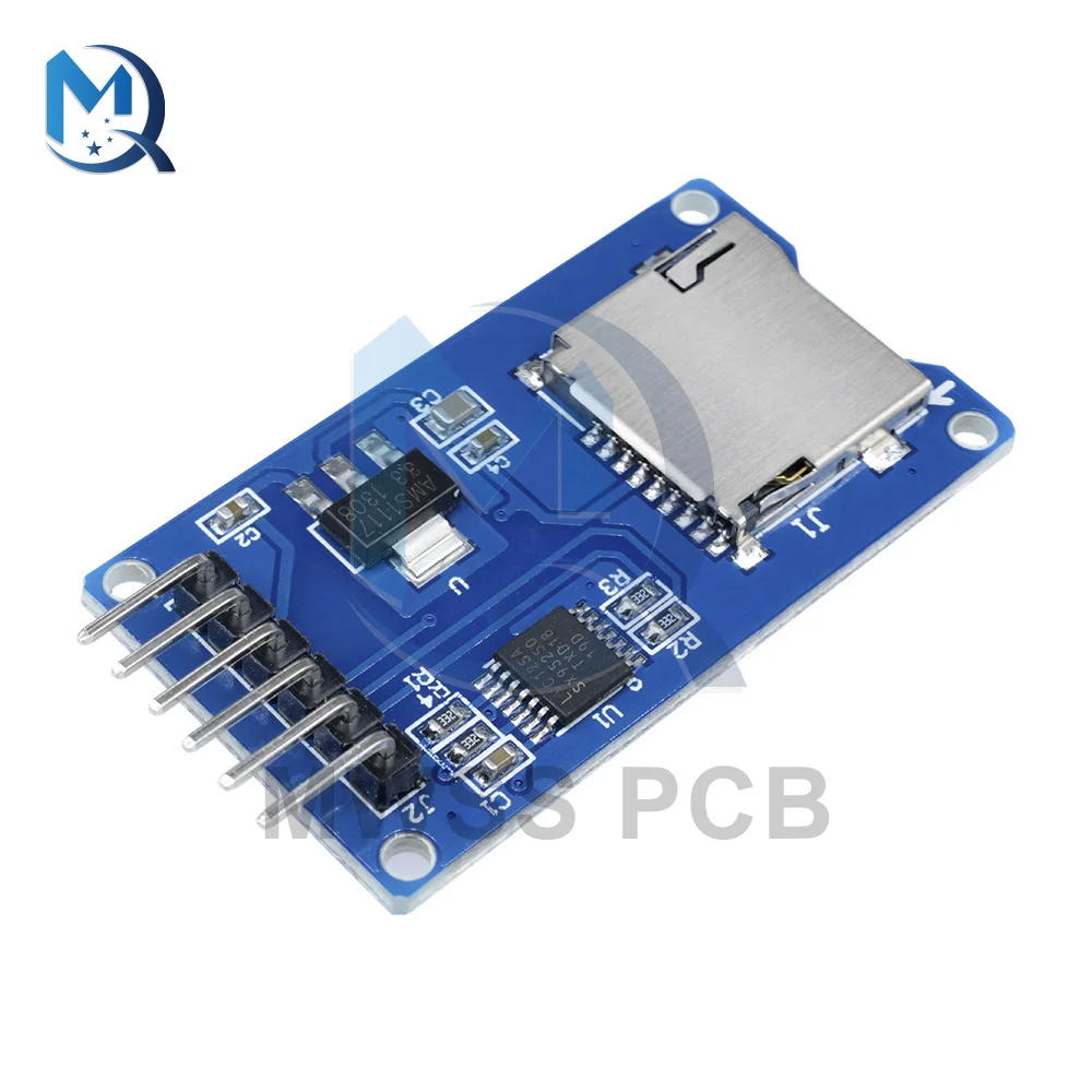 

5Pcs Micro SD TF Card Reader Module With Level Converter Chip Adapter Memory Shield Expansion Board SPI Interfaces For Arduino