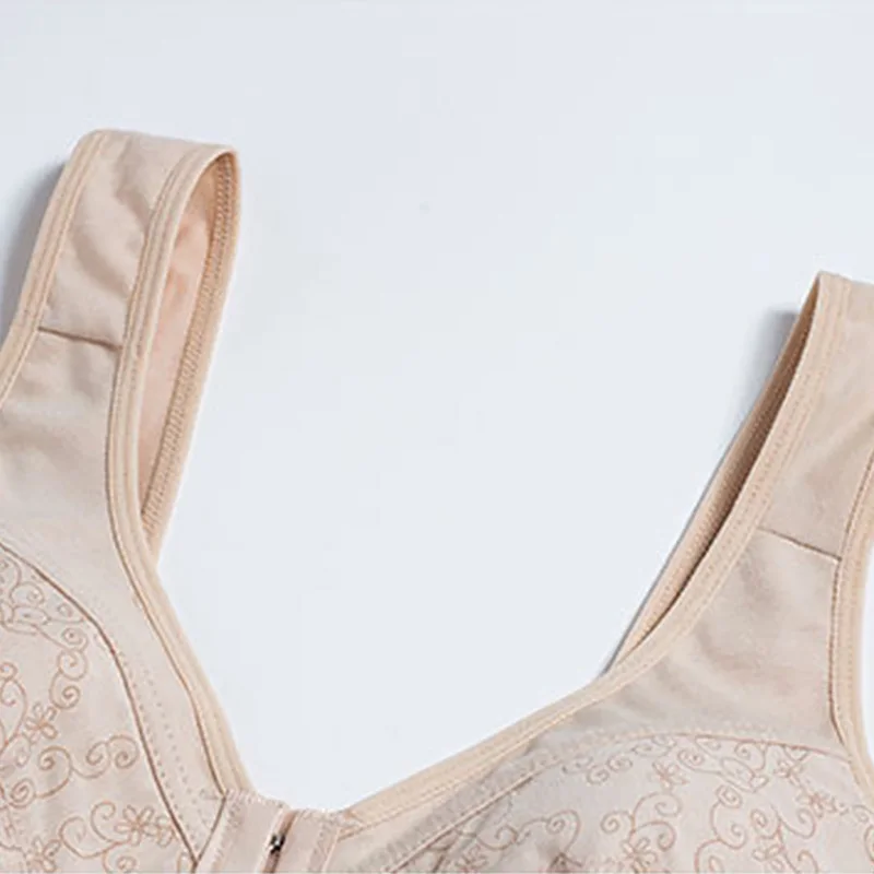 Женское нижнее белье не скользящий передний бюстгальтер без косточек с широкими