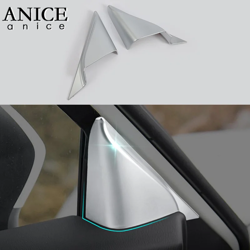 2 шт. хромированный АБС пластик матовая крышка для интерьера двери треугольная