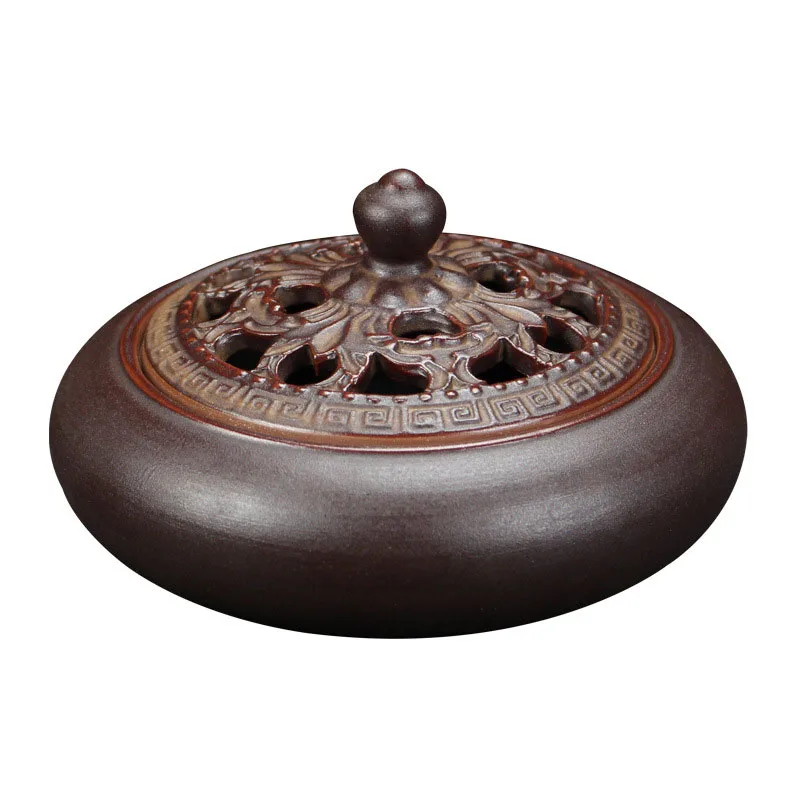 

Vintage incense burner ceramic incense burner antique line incense burner simple and beautiful c