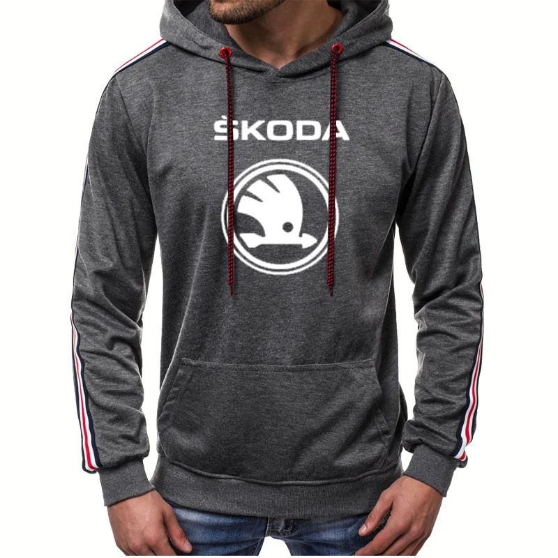 

Spring Autumn Men's hoodie Skoda Car Logo Printing Men's Sweatshirt High Quality Casual Cotton Men's pullover