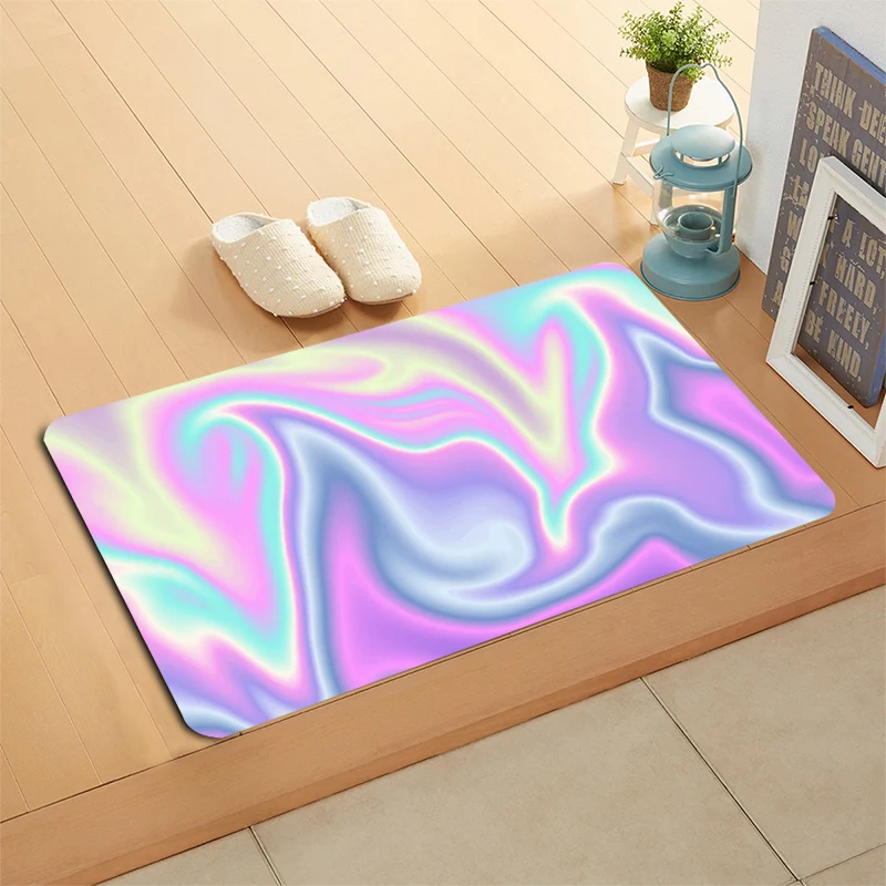 HEARMNY Новое поступление голографические фоны коврик для двери домашний машина