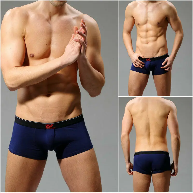 Сексуальные шорты, нижнее белье, мужские драпировочные U-образные хлопковые трусы с низкой посадкой для мужчин от AliExpress RU&CIS NEW