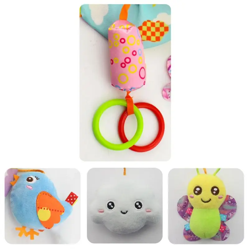 

2020 New Cute Animal Crib Hanging Bell Toy Baby Bed Stroller Wind Chime Newborn Pushchair Rattle Doll