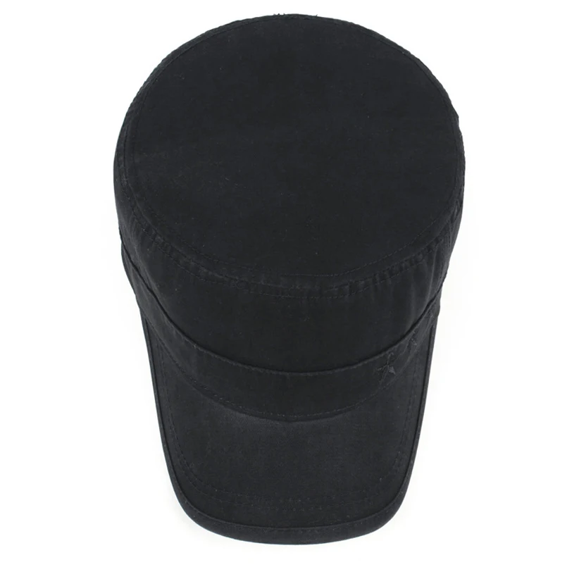 Мужская винтажная армейская шапка черная или серая военная из 100% хлопка с