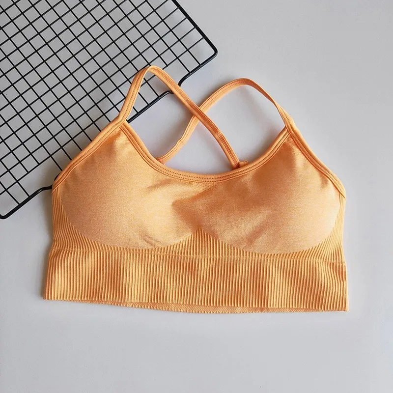 

New Women's Quick-drying Fitness Running Yoga Sports Bra Beautiful Back Sexy Sports Underwear workout top fox gathered bra