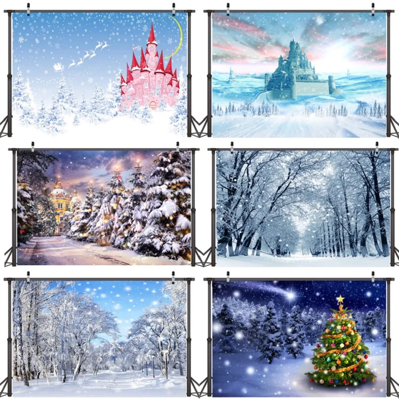Nitree винил Подставки для фотографий фон фотосъемки Рождественские Зимние