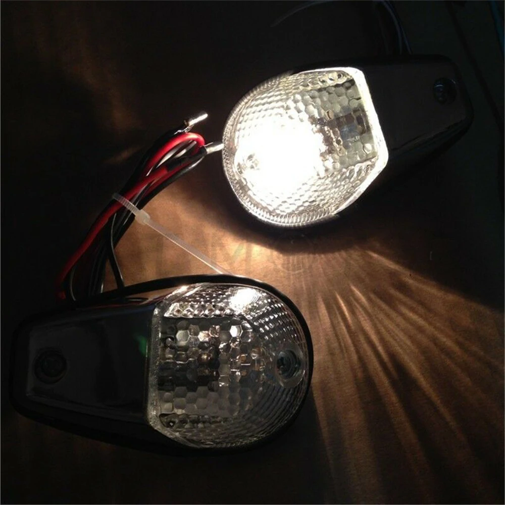 Clear Flush Mount Turn Signals Blinker Light For Universal Sportbikes chromed Aftermarket free shipping motorcycle parts | Автомобили и