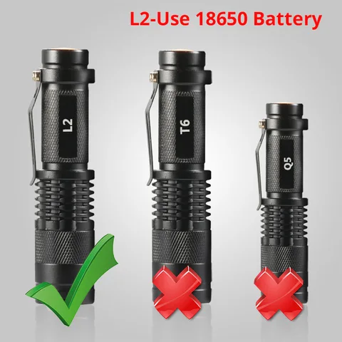 TRLIFE Мини-фонарик Q5 T6 черный