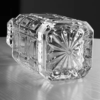 2022 christmas classic square whiskey decanter with stopperpremium 25 oz for liquor scotch bourbon vodka brandy or wine
