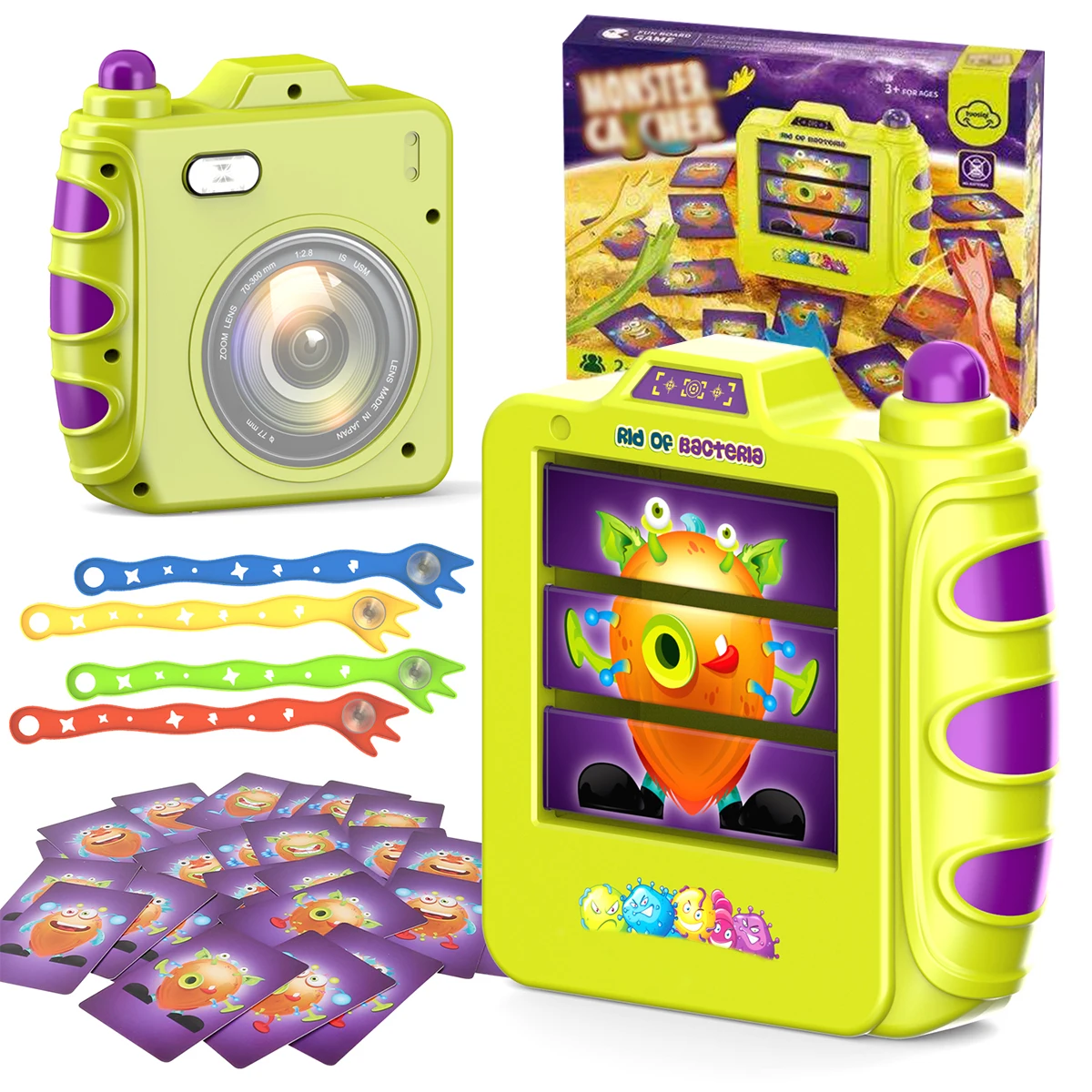 

Monster Catcher Toy Mini Educational Toys For Kids Camera Birthday Gift Digital Projection Video Camera for 3+ Years Old Kids