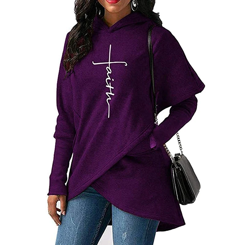 

2020 New Fashion Women's O-neck Hoodies Autumn Long Sleeve Casual Print Hoodie Sweatshirts Hooded Sweater Womens Clothing