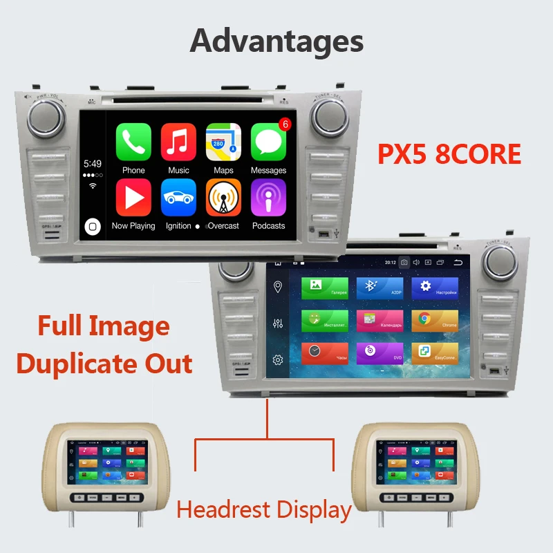 SilverStrong Android10 CAMRY DVD DSP CarPlay для Toyota Camry V40 радио 2DIN автомобильный GPS Navi опция 4G модем 64