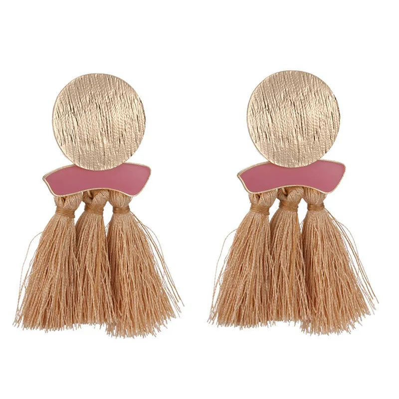 Серьги кисточки женские массивные ювелирные изделия для женщин модный бренд