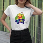Женская футболка с коротким рукавом и принтом Винни-Пух