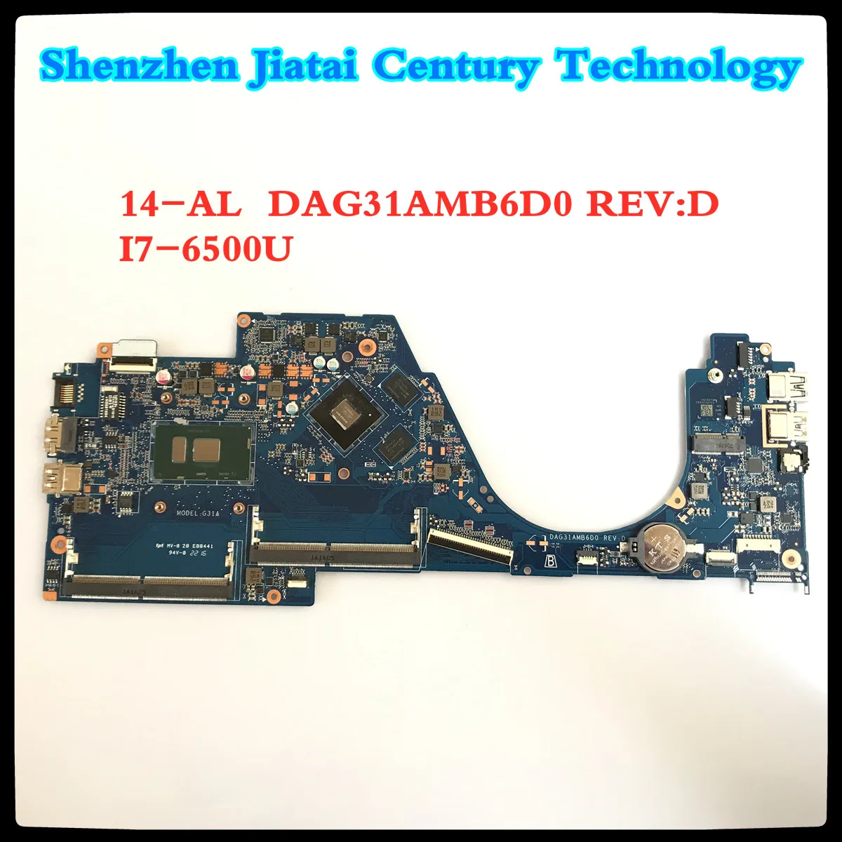 Для струйного принтера HP Pavilion 14-AL серии Материнская плата ноутбука 855836-601 DAG31AMB6D0